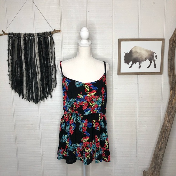 Torrid tropical print spaghetti strap tank top - Picture 4 of 8